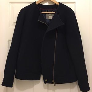 J.crew black wool coat